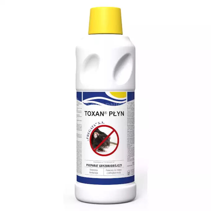 Toxan - Liquid Poison for Mice and Rats - 1 L - Yours Garden